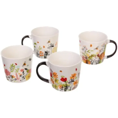 Кружка керамическая 300мл «Цветочный луг»