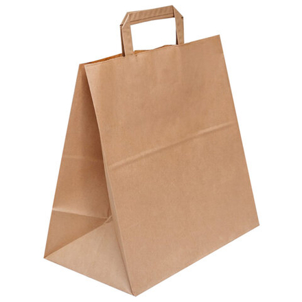Пакет бумажный с ручками EcoBag 320*200*320 мм,1шт.