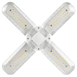 Фитолампа для растений светодиодная ЭРА GREEN LINE ФИТО-40W-PFR-E27-GR 4-х лепестковая полного спектра 40 Вт Е27 | Фитолампы Е27