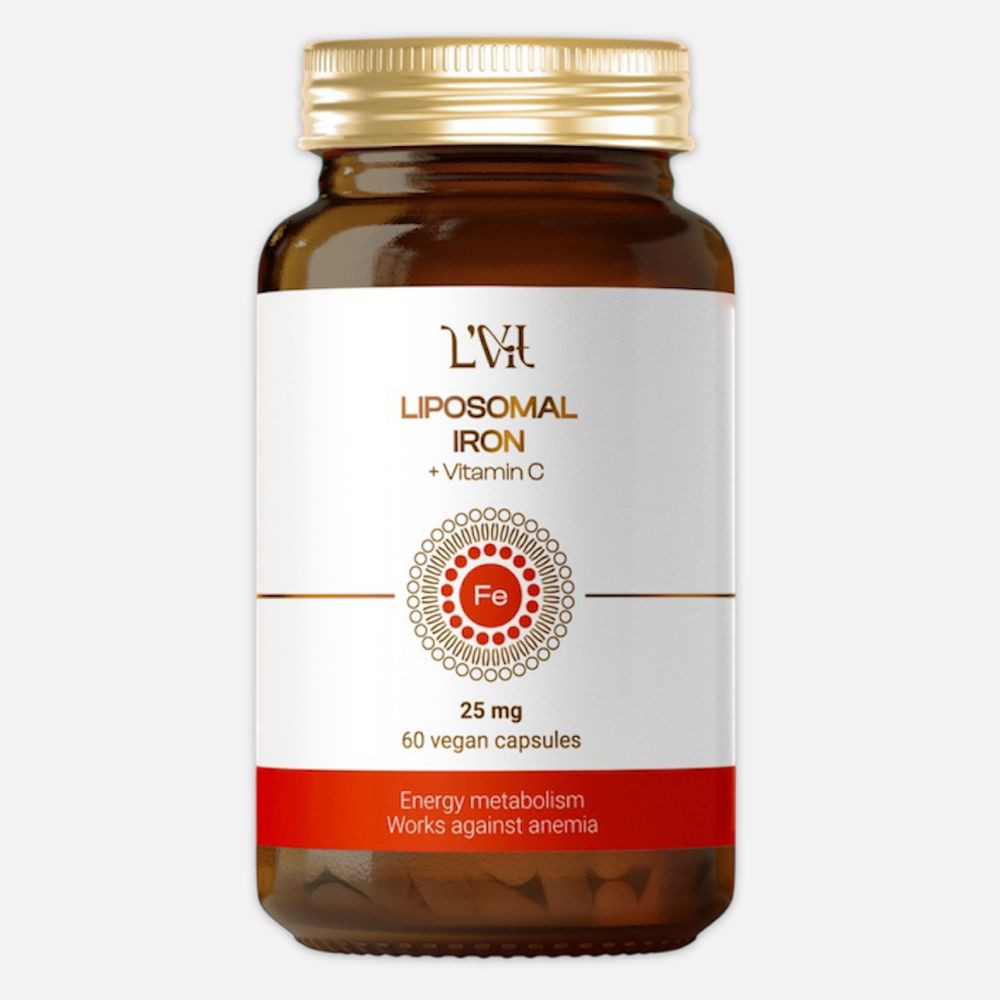 LIPOSOMAL VITAMINS L&#39;Vit Liposomal Iron + Vitamin C, 60 капсул