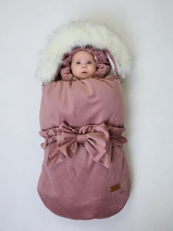 Конверт на выписку новорождённому зимний