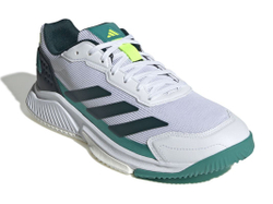 Мужские кросовки для Padel Adidas Courtquick Padel M - облачно-белый/основной черный/зеленый металлик