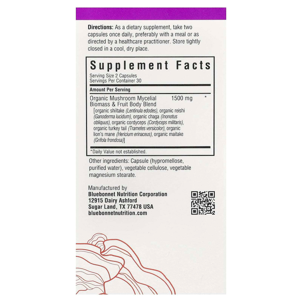 Bluebonnet Nutrition, Myco7™, защита грибов, 60 растительных капсул
