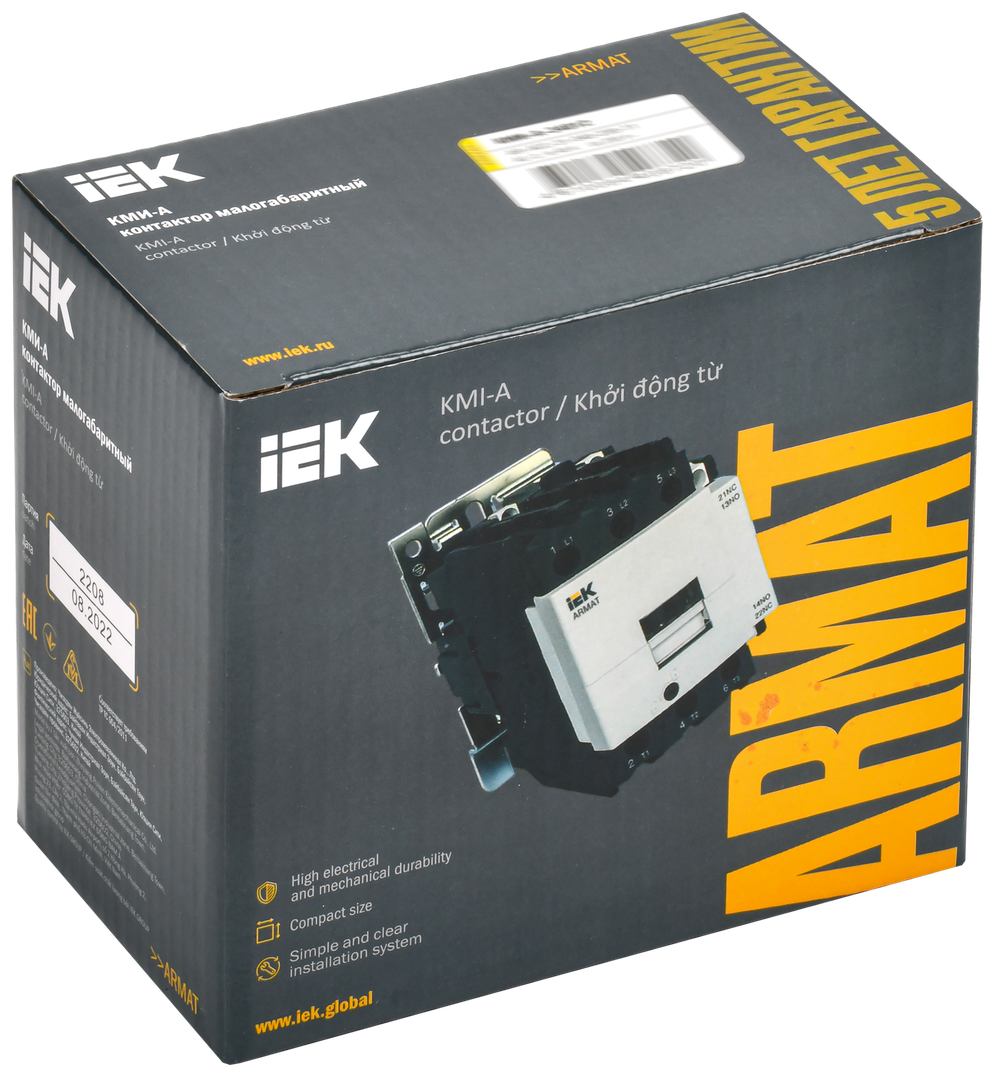 ARMAT Контактор КМИ-А-34012 LC1D 40А 230В/АС3 1NO/1NC IEK