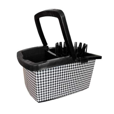 Ведро 10л с отжимом прямоугольное "Стайл Пепита"