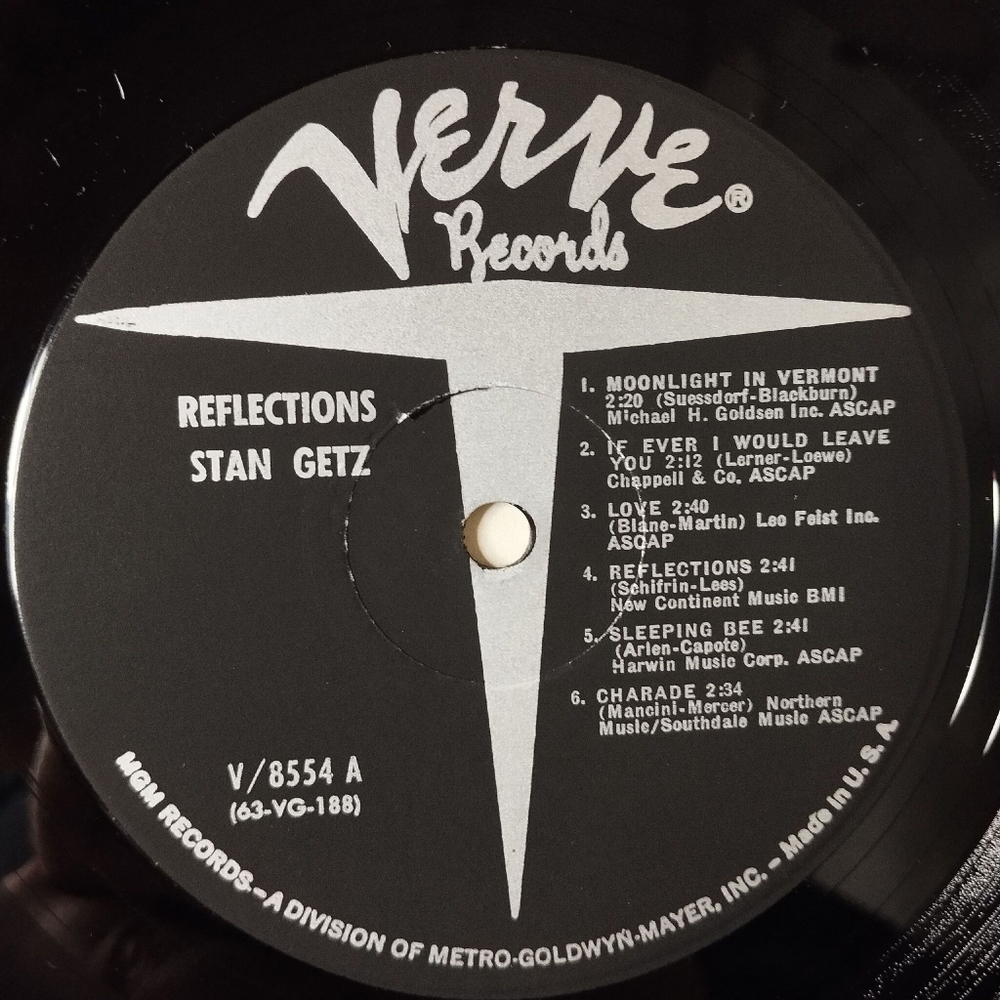 Винтажная виниловая пластинка LP Stan Getz Reflections (USA 1964)