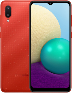 Смартфон Samsung Galaxy A02 SM-A022 2/32GB красный (SM-A022GZRBSER)