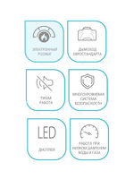 Колонка газовая Ballu GWH 10 Fiery Glass Carbon (d110)
