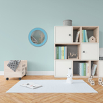 Зеркало круглое голубое 560002235