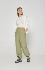 Брюки Alexandra Talalay стёганые AT019 фисташковые