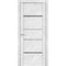 Купить Фото межкомнатной двери экошпон Uberture Uniline Loft 30039/1 Монте белый с зеркалом