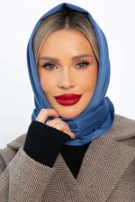 Косынка с отворотом (пепельно-синяя) КО21-23М LT Collection