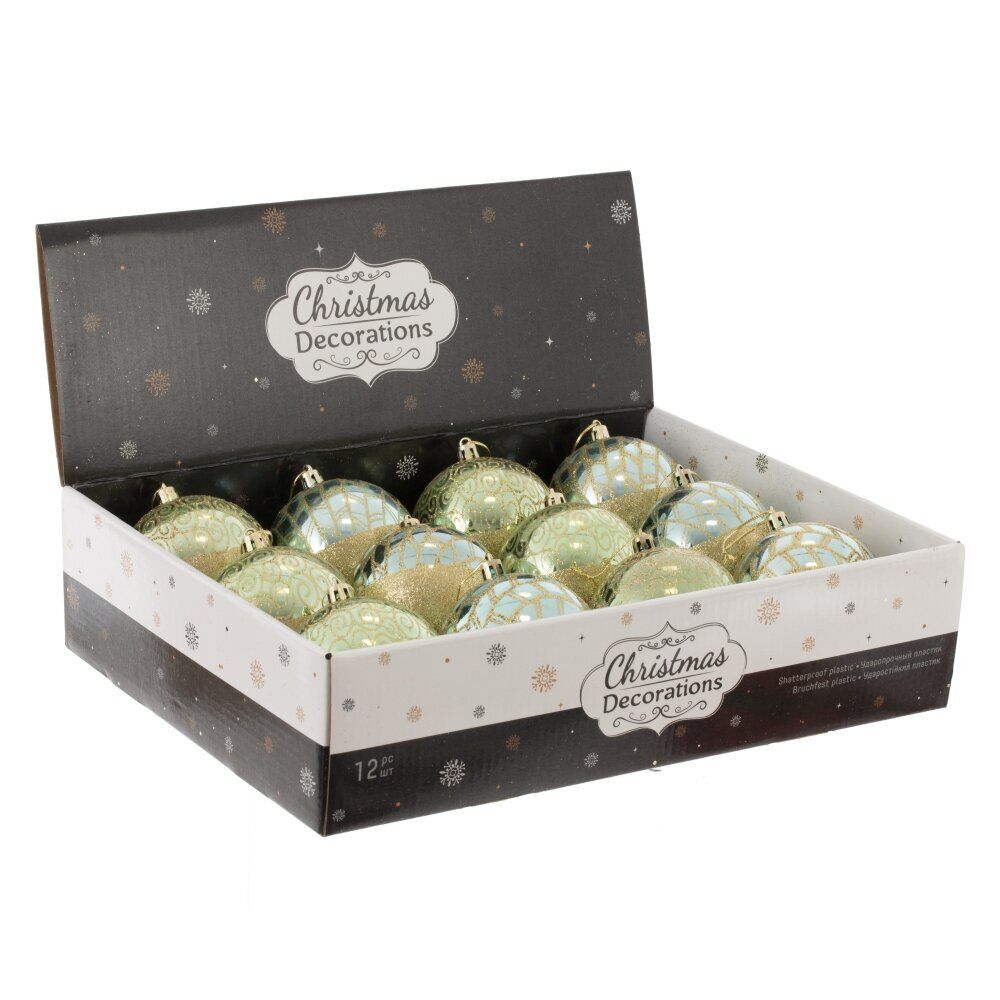 GAEM Набор из 12 шт: Украшение новогоднее "Шар", L35 W27 H9 см