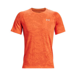Футболка мужская теннисная Under Armour Men's UA Streaker 2.0 Camo Short Sleeve - phoenix fire/reflective