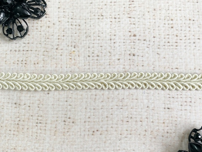 Тесьма Шанель плетеная, ш. 12 мм, кремовый