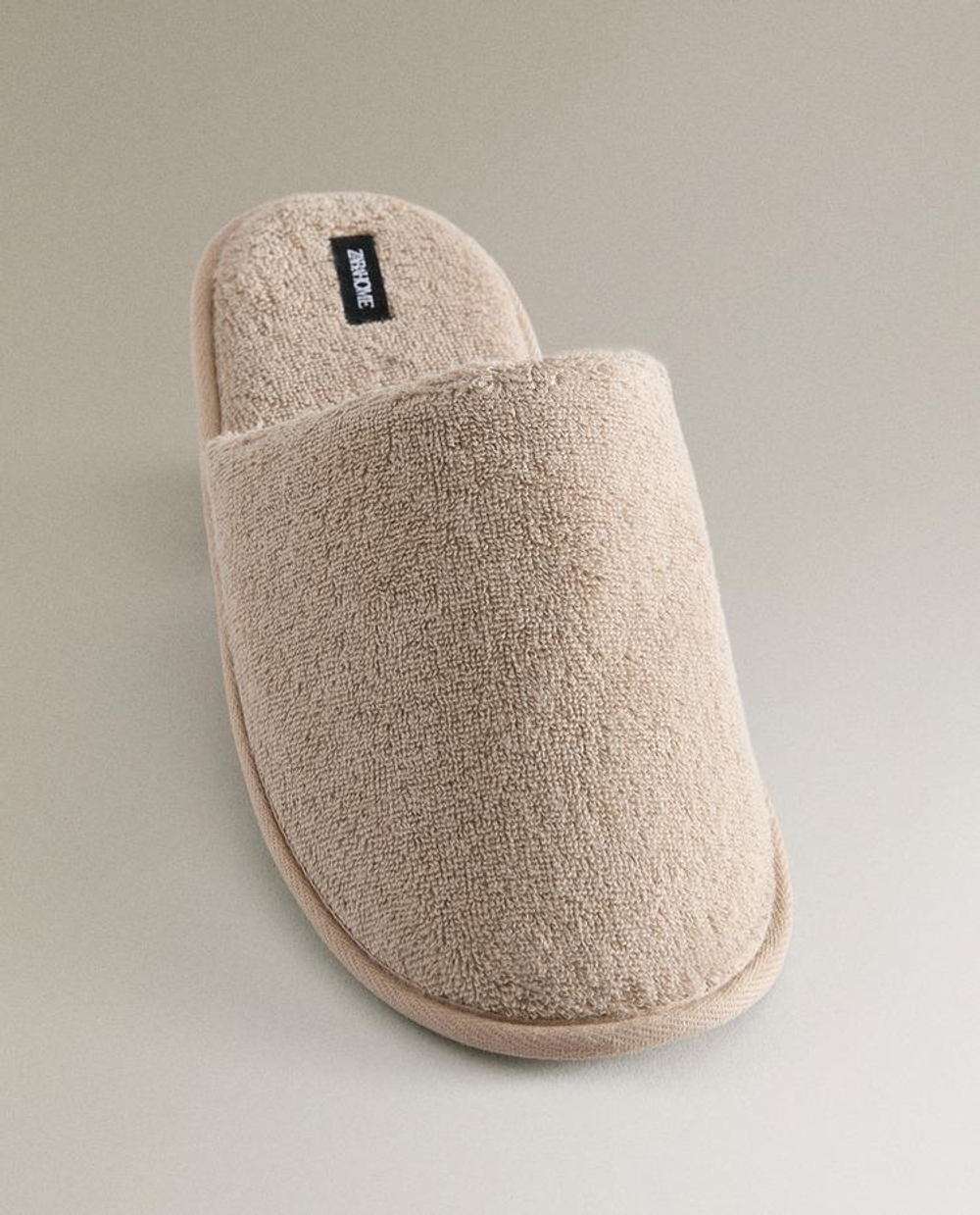 ZARA HOME ДОМАШНИЕ ТАПОЧКИ, БЕЖЕВЫЙ