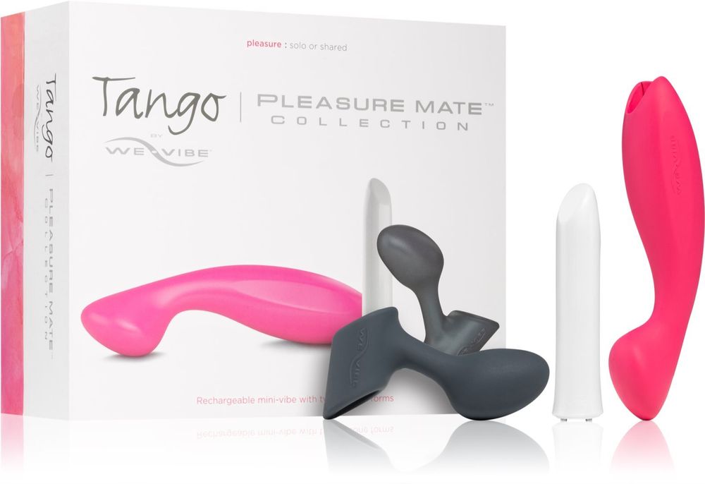WE-VIBE Vibrační покровителя + 2 různé nástavce Tango Pleasure Mate Collection Set