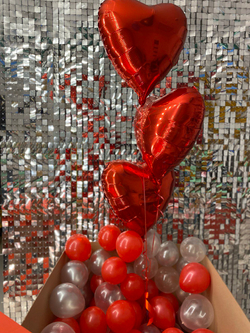 Воздушные шары Коробка красная №114