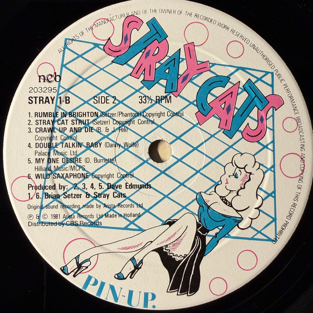 Stray Cats ‎– Stray Cats (Скандинавия 1981г.)