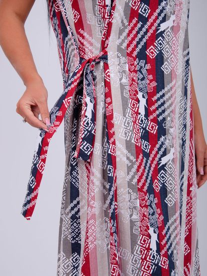 Платье красная абстракция большие размеры