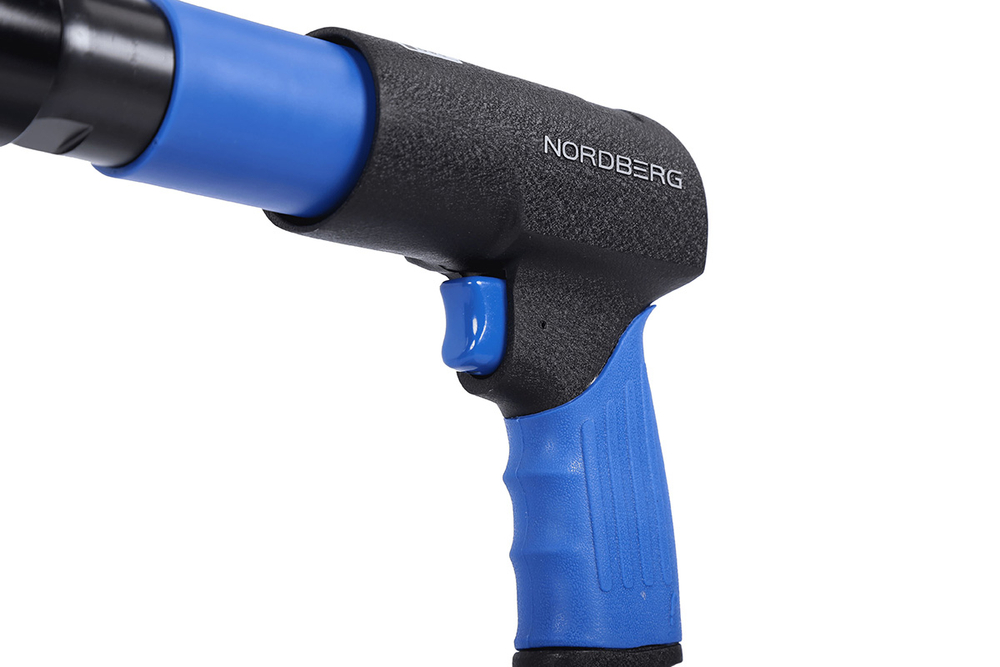 NORDBERG (NP5070K1) Пневмозубило 250 мм, с комплектом насадок и быстросъемным держателем в кейсе, 20 предметов