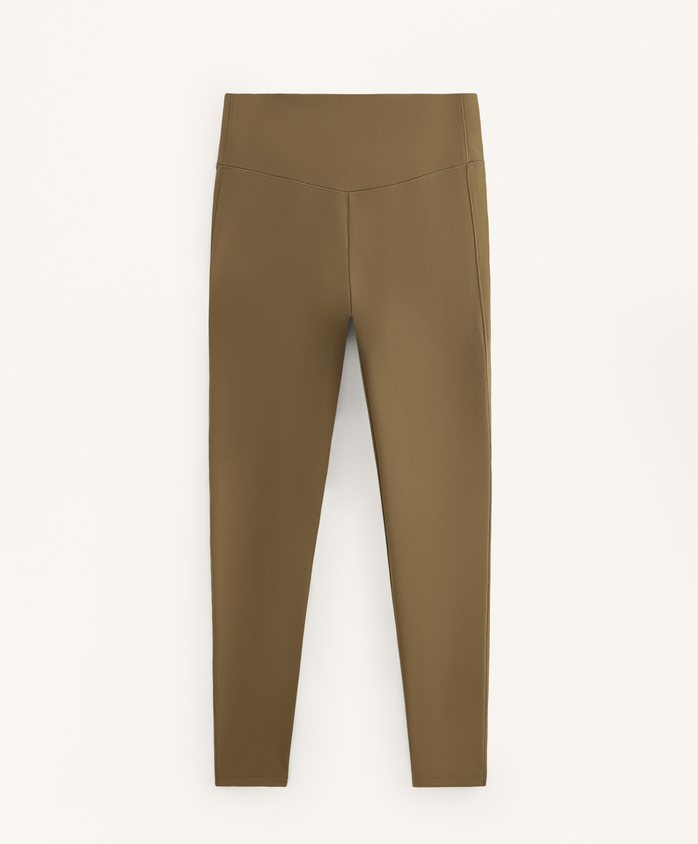 OYSHO Легинсы Evermove с высокой посадкой и длиной до щиколотки, оливково-зеленый