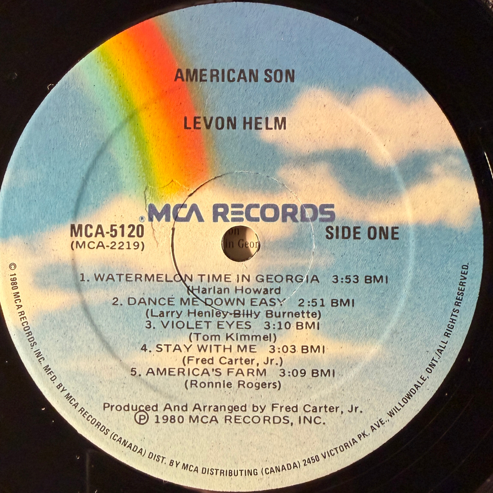 Levon Helm ‎– American Son (Канада 1980г.)