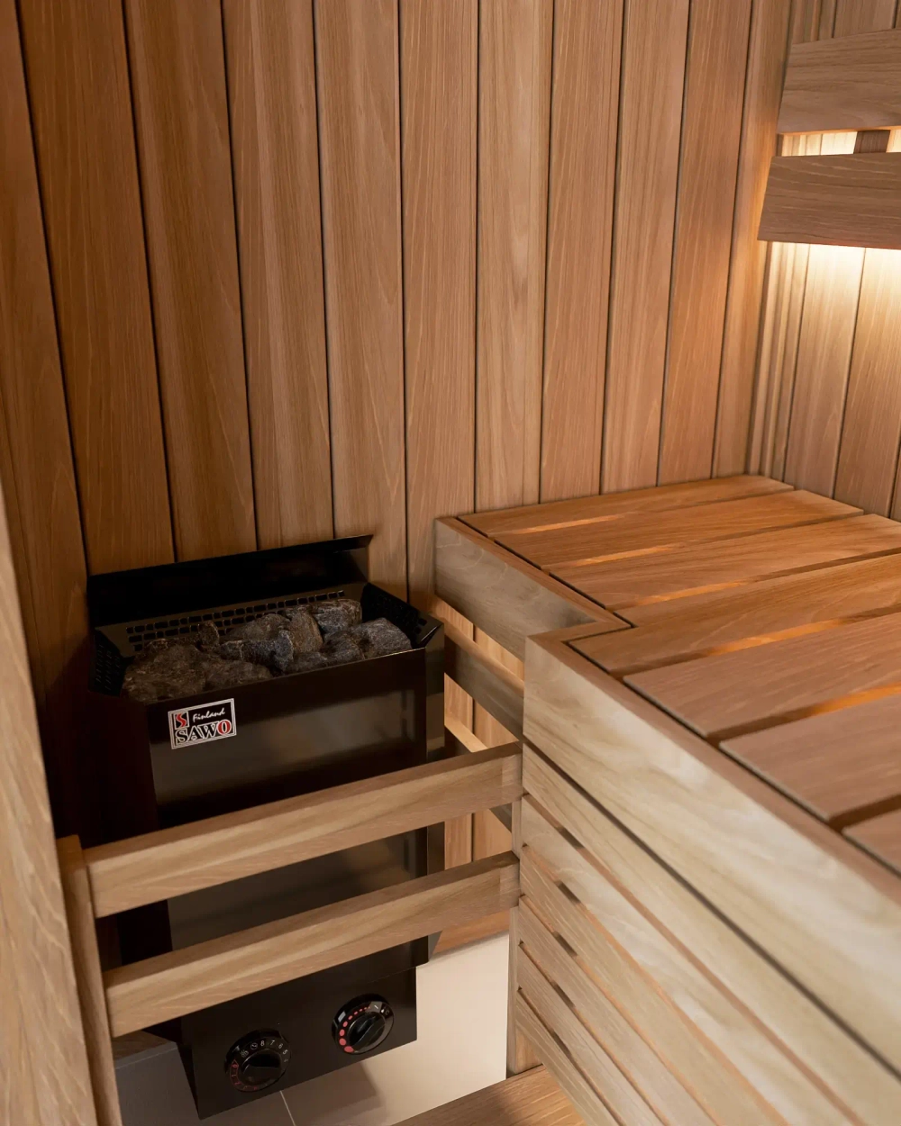 Электрическая печь SAWO NORDEX MINI NRM-23NB-BL-Z (2,3 кВт, черная, внутри оцинковка, снаружи нержавейка, встроенный пульт)