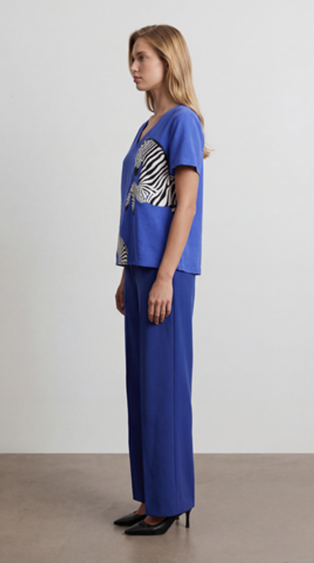 Футболка с принтом зебры