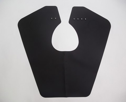 Накидка Ставвер силиконовая Коллар Про для стрижки 50*52см черная