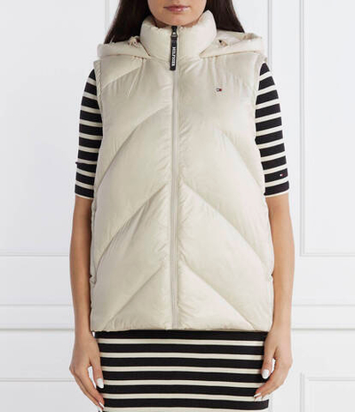Пуховая безрукавка CHEVRON LW DOWN Tommy Hilfiger - экрю(WW0WW41177)