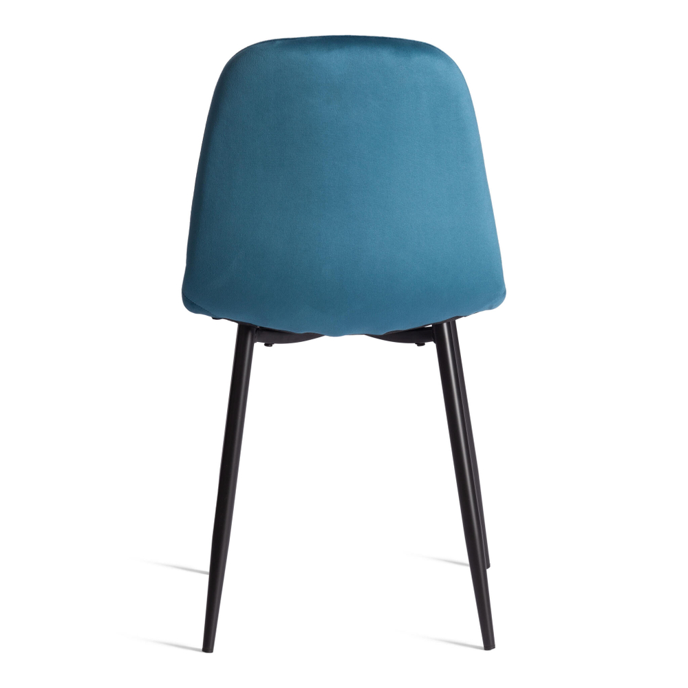 Стул BREEZE (mod. 4724) Велюр/металл , 44 х 53 х 87 см, Dark turquoise (темно-бирюзовый) HLR62 / черный