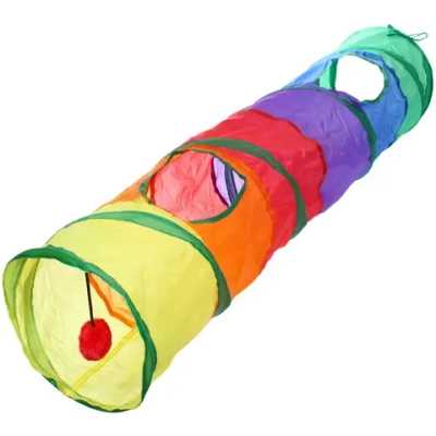 Игровой туннель для животных «МурМяу», цвет как на фото, 120*24см