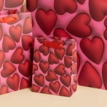 Подарочный пакет «Объемные сердца», 210 гр