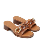 Кожаные шлепанцы See By Chlo\u00e9 - коричневый(SB42012A 19096)