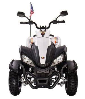 Детский электроквадроцикл Joy Automatic Yamaha Raptor белый