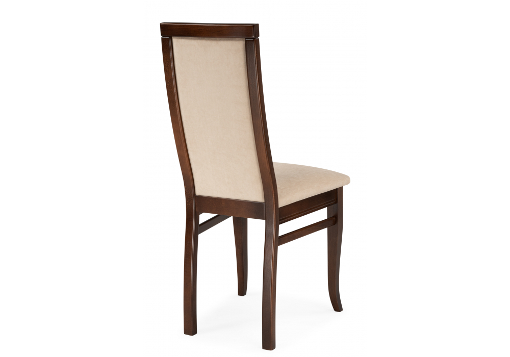 Стул деревянный Woodville Давиано велюр тедди 008, орех темный