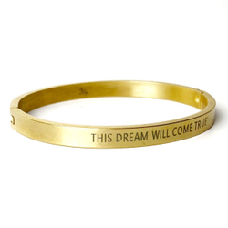 Браслет This Dream will come true Gold