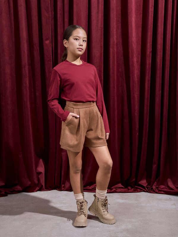 Шорты замшевые 