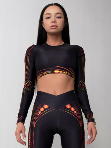 Short Rashguard Ethnic Pink