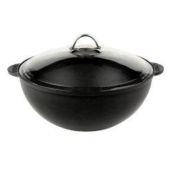 Казан 4,2 л d 28 см чугун со стекл. крышкой черный LAVA