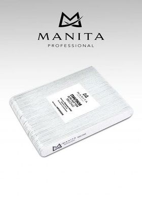 Manita Professional Пилки для ногтей Прямые Mini 180/240 грит, 50шт/уп