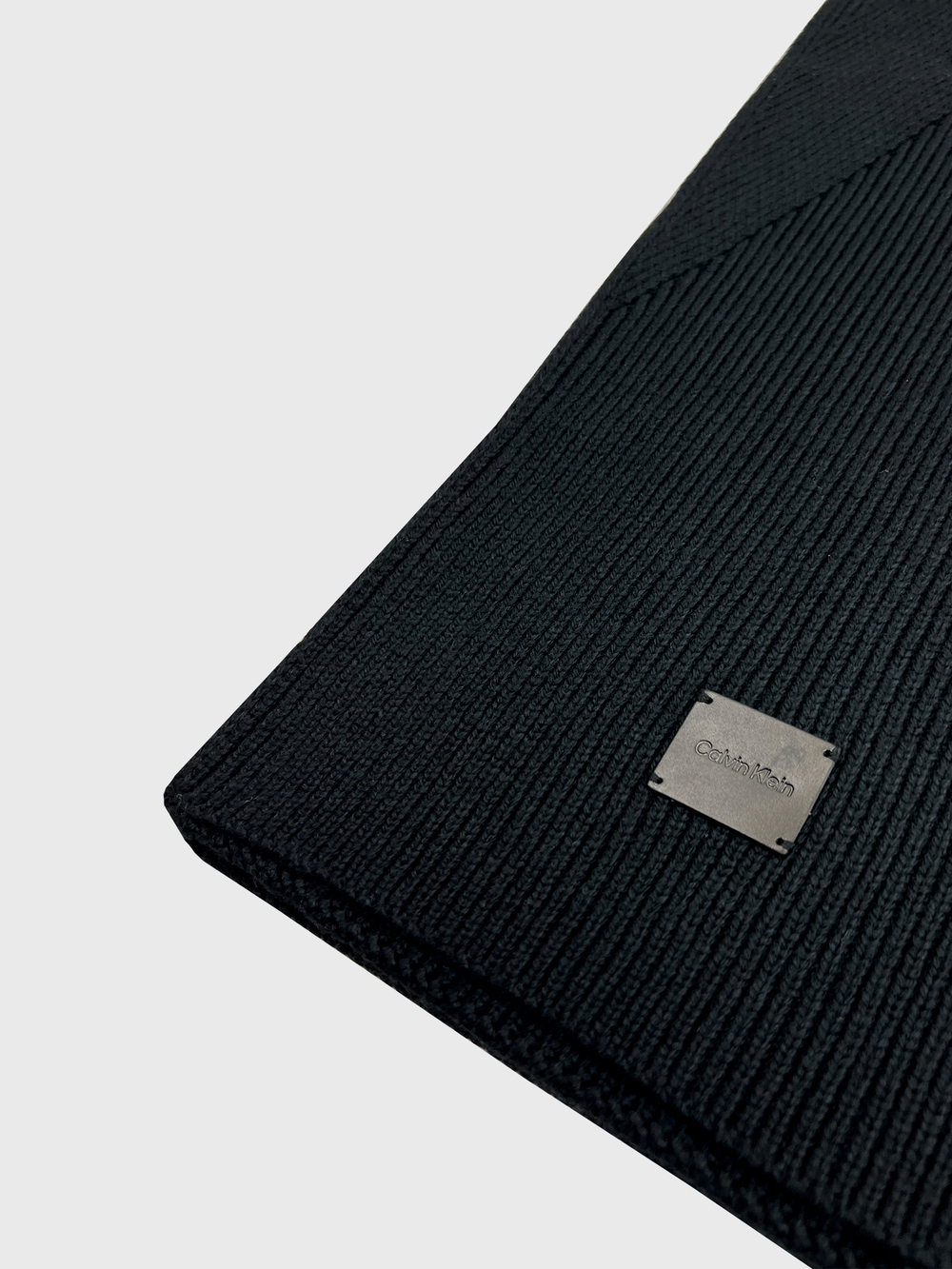 Шарф Calvin Klein Solid Ribbed Black Beauty - One Size