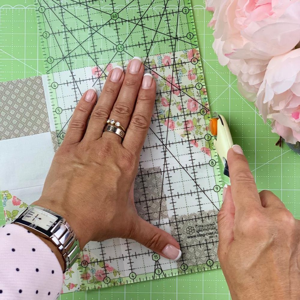 Линейка для пэчворка в дюймах, 6х12" (арт. D07-S)