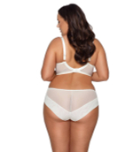 Кремовые трусики-слипы из эластичной ткани и кружева Novato (Размер: XXXL) (Цвет: кремовый)