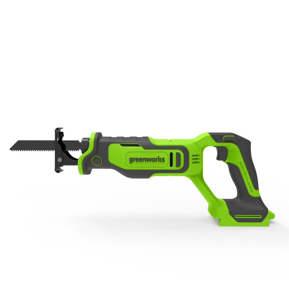 Пила сабельная акк. Greenworks GPT-BLRS-1, 24V, б/щет, 0-3000/мин, рез 115 мм дер.,1х2Ач,ЗУ,кор (1200607CUA)