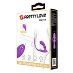 Лиловый вибростимулятор простаты Warren с эрекционным кольцом