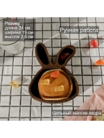 Деревянная менажница "Кролик" из кедра