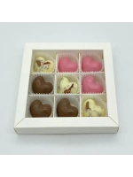 Пластиковая форма для конфет Сердце 40 (12 ячеек)