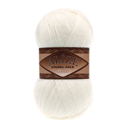 Пряжа Angora Gold Simli, 100 г, 500м, 20%шерcть,75%акрил,5% металлик (цена за 1 шт)